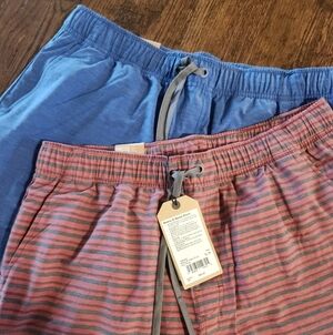 Prana NWT Men’s Metric E-Waist Short | 2 pairs | Elastic Waist drawstring Sz XL